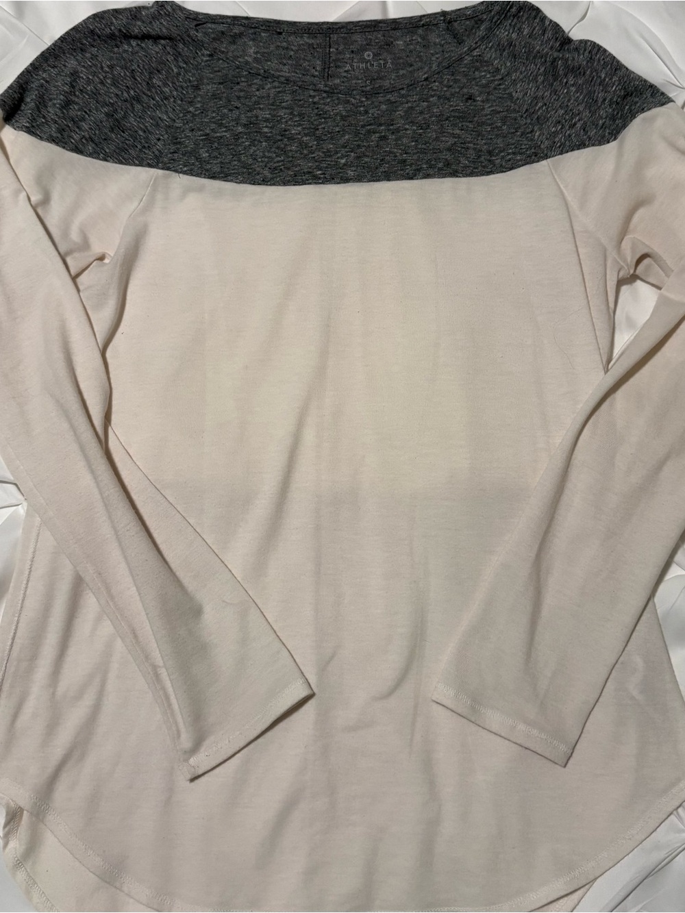 Athleta Long Sleeve Raglan Colorblock Top, Women’s Size S